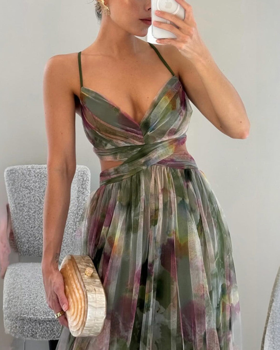 Noémie | Maxi Robe Florale Élégante