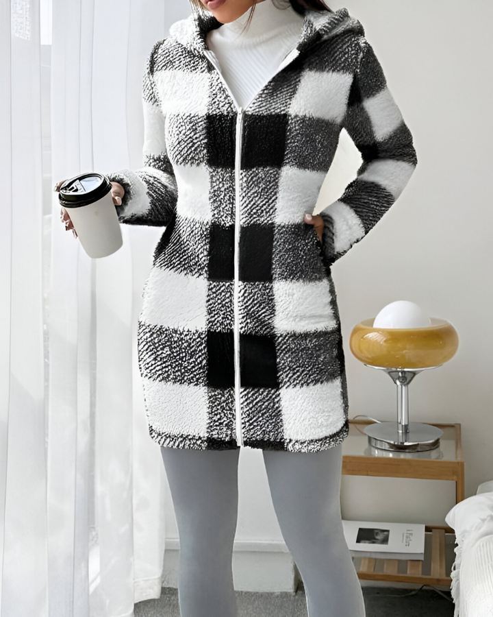 Zari™ | Manteau Moderne Chaud à Capuche