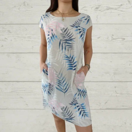 Nadine | Robe d'Été en Coton à Poches