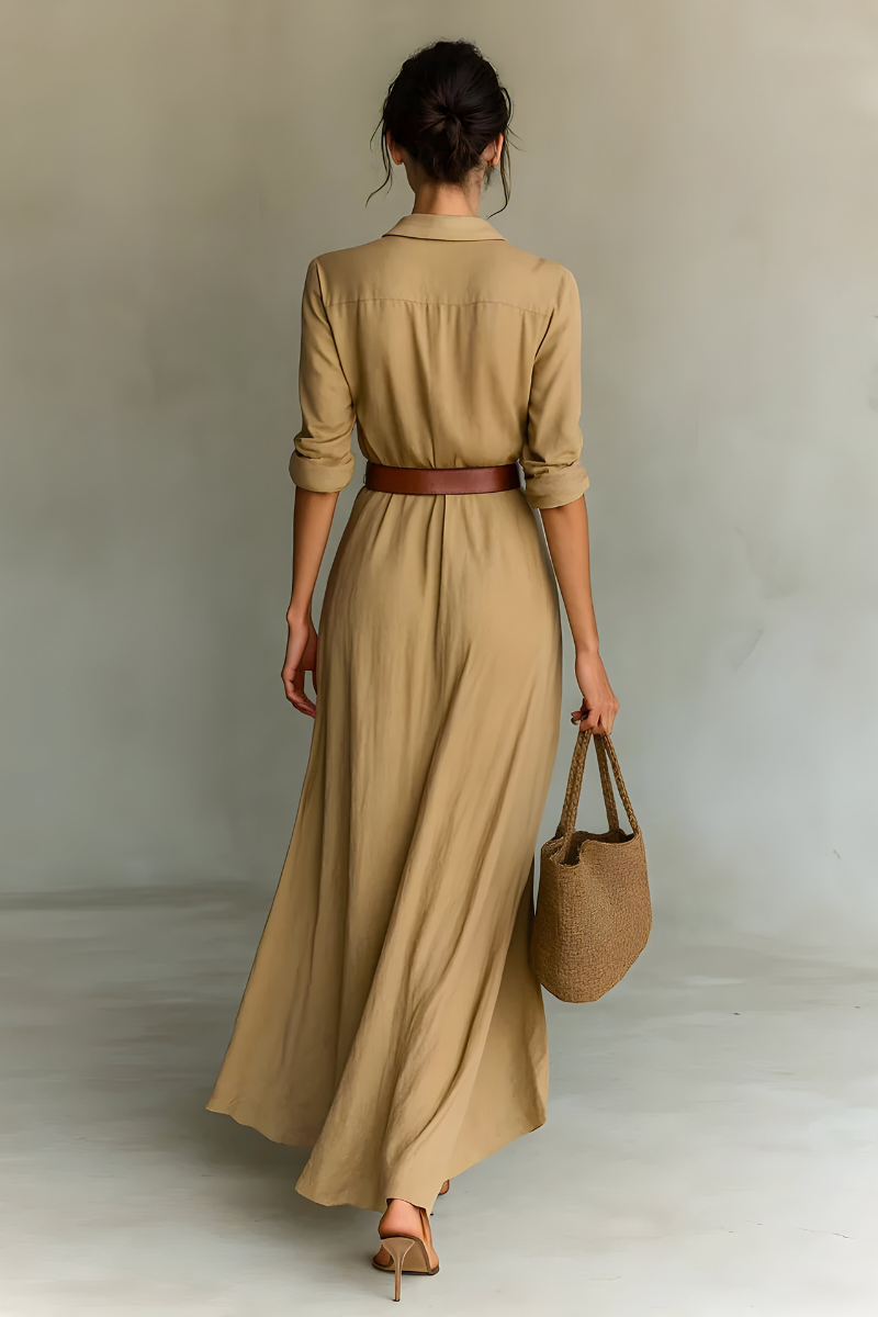 Julie | Robe portefeuille avec ceinture à la taille