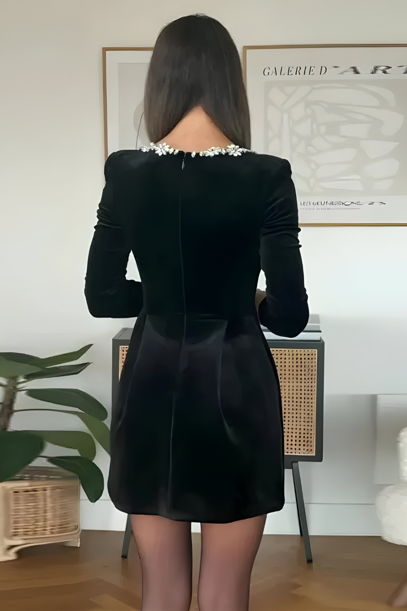 Noelle™ | Robe de cocktail en velours classique