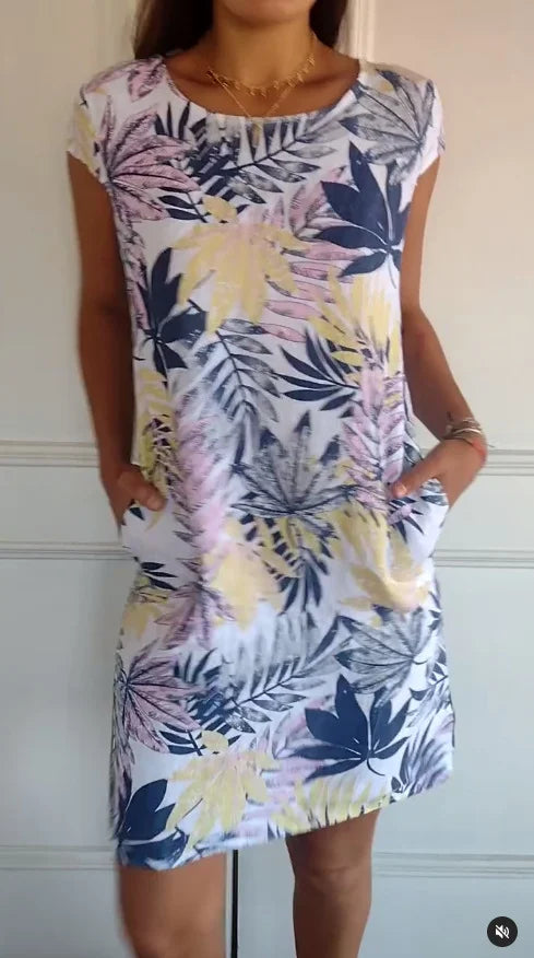 Nadine | Robe d'Été en Coton à Poches
