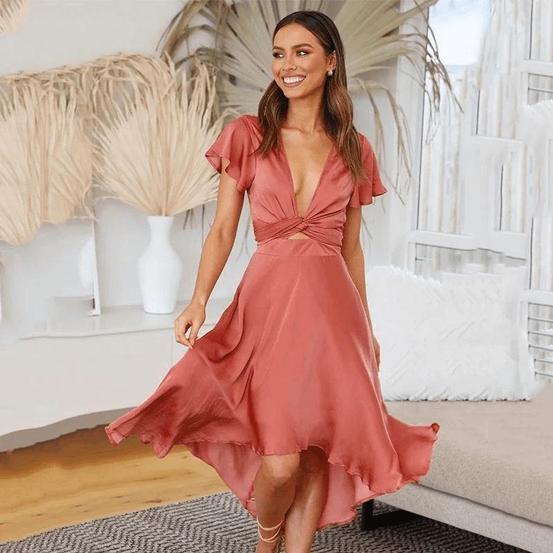 Linda™ | Robe Asymétrique à Volants