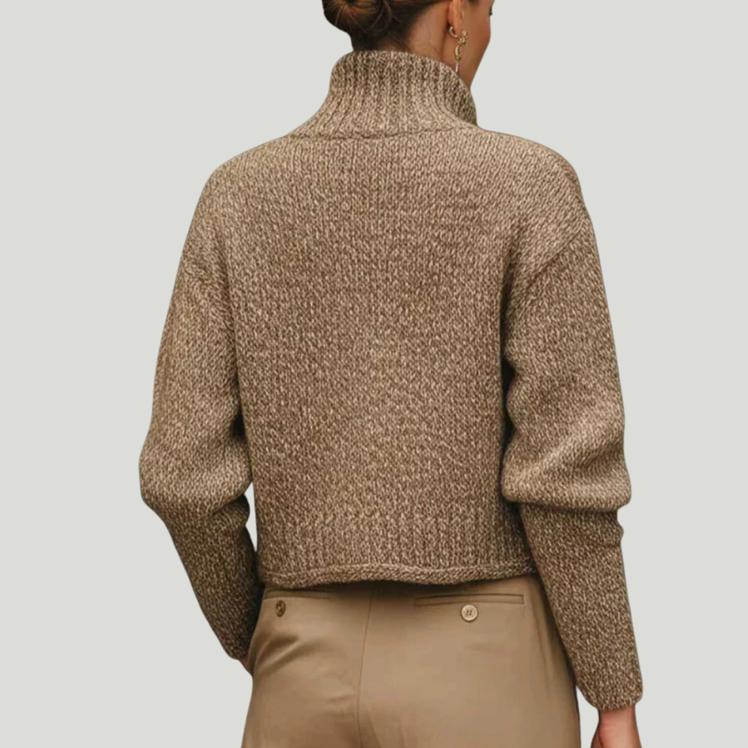 Agathe | Veste Texturée Chic à Grands Boutons