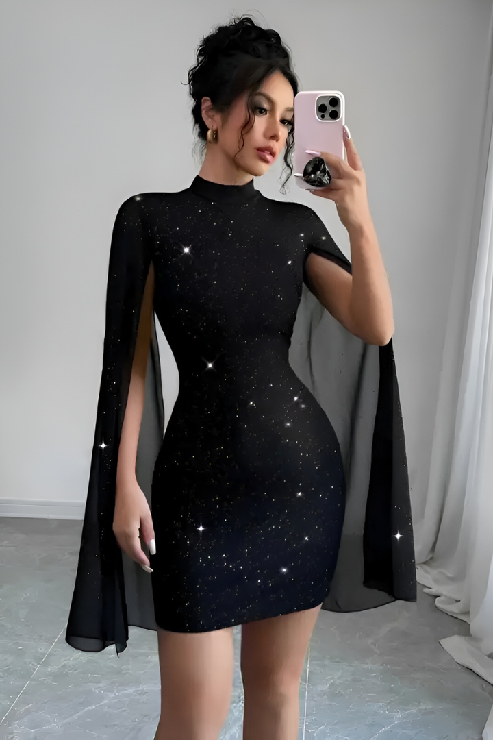 Liora™ | Robe Courte Moderne Pailletée