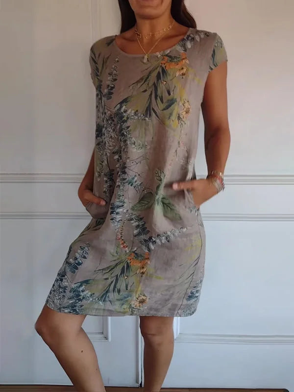 Nadine | Robe d'Été en Coton à Poches
