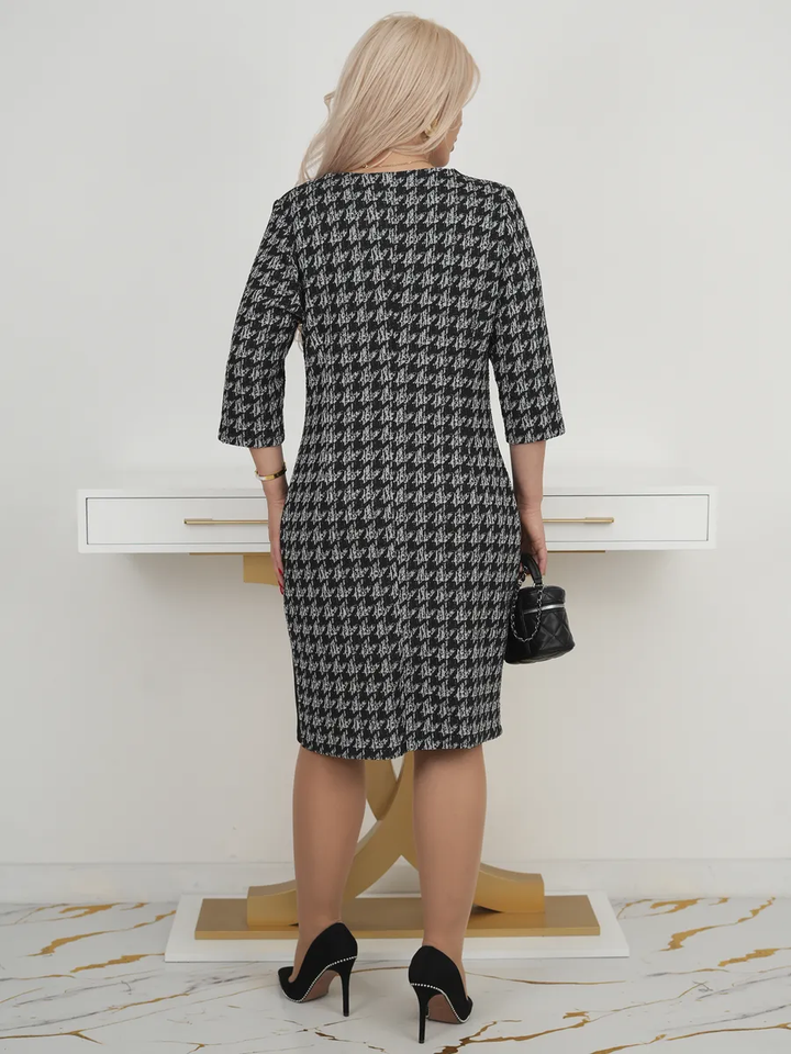 Lysa™ | Robe Midi Stylée à Motifs