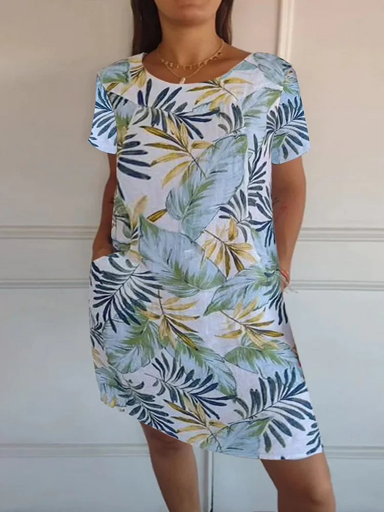 Nadine | Robe d'Été en Coton à Poches