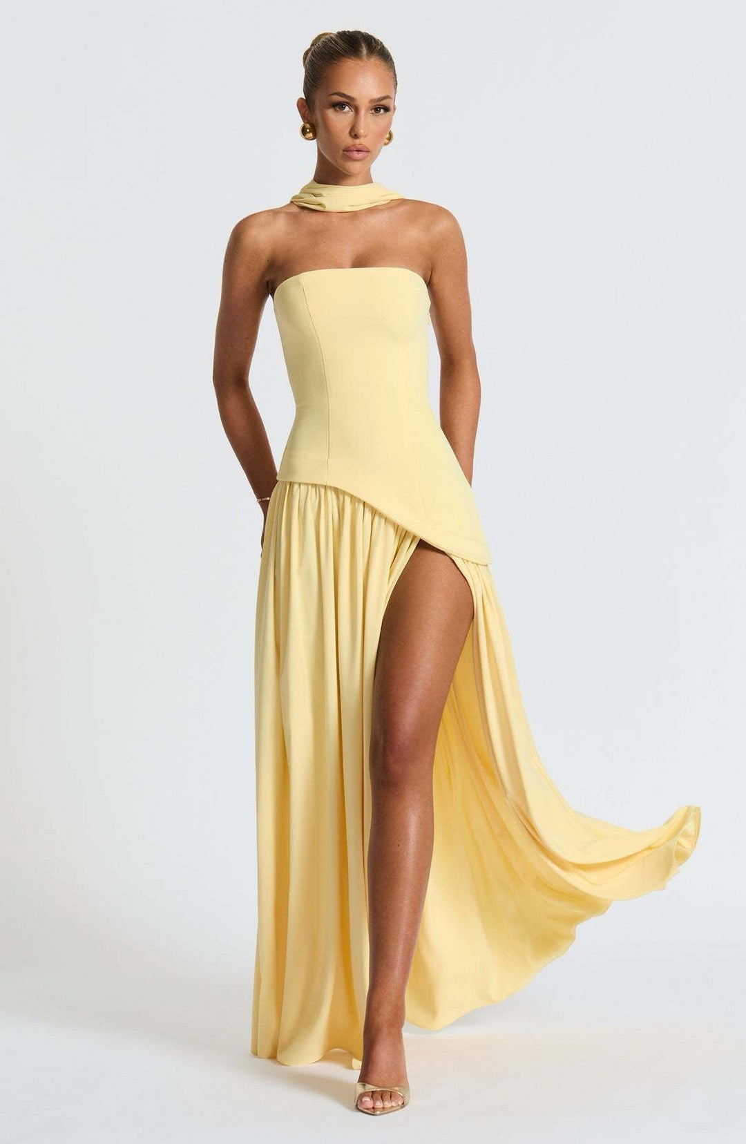 Vélicius™ | Robe Maxi Crépuscule Jaune