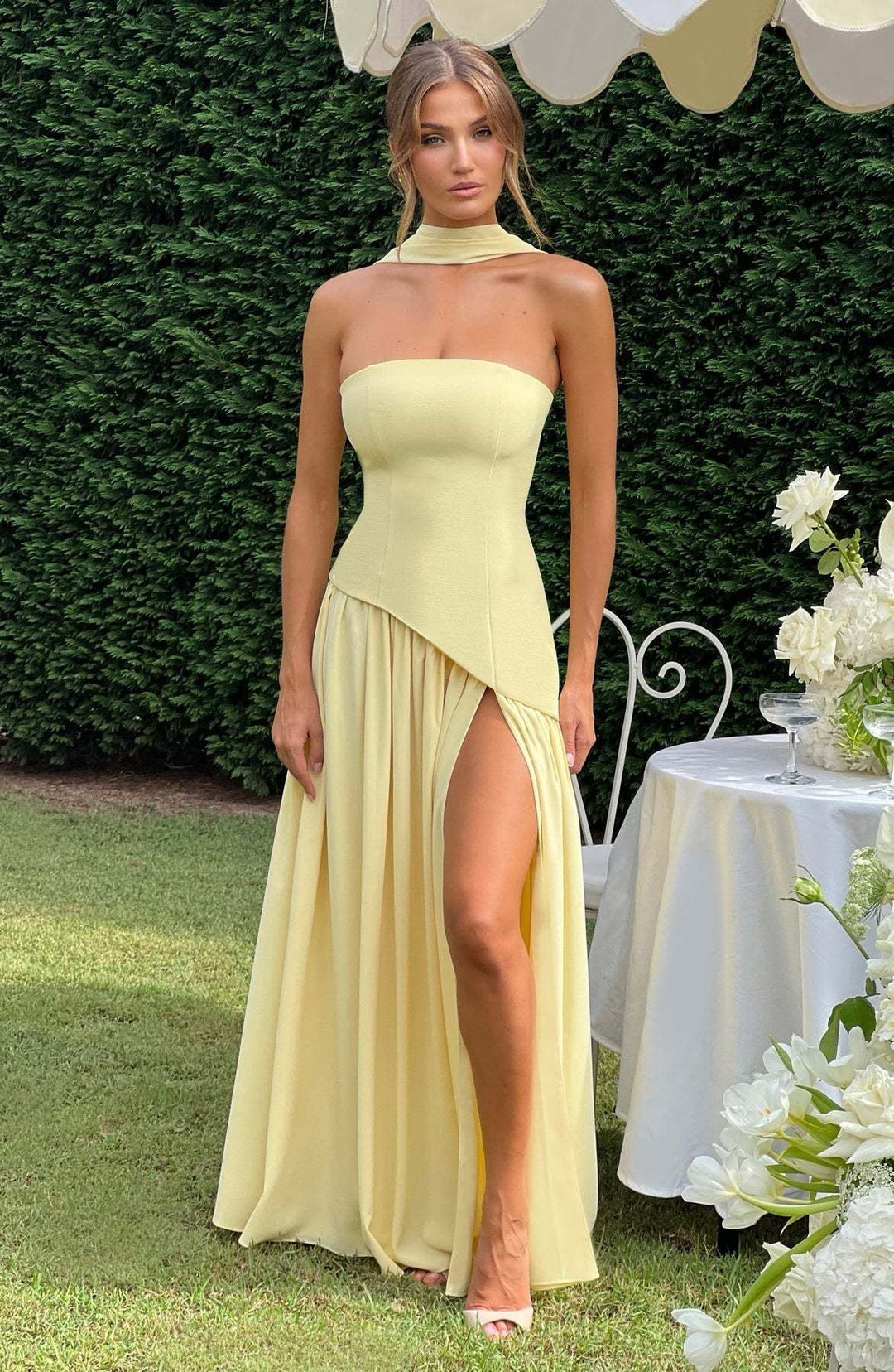 Vélicius™ | Robe Maxi Crépuscule Jaune