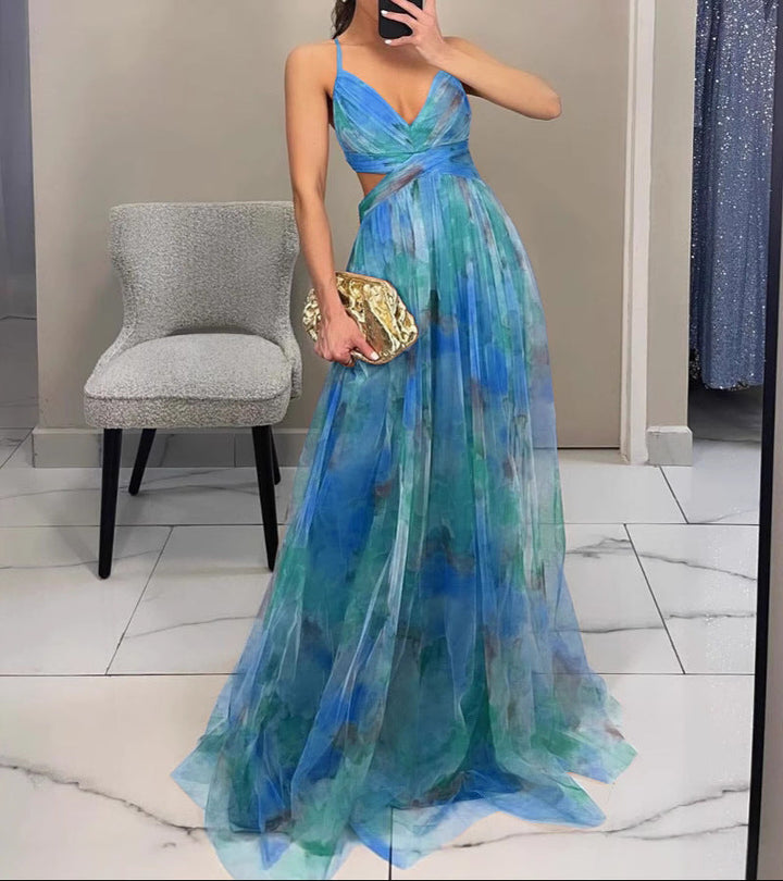 Noémie | Maxi Robe Florale Élégante