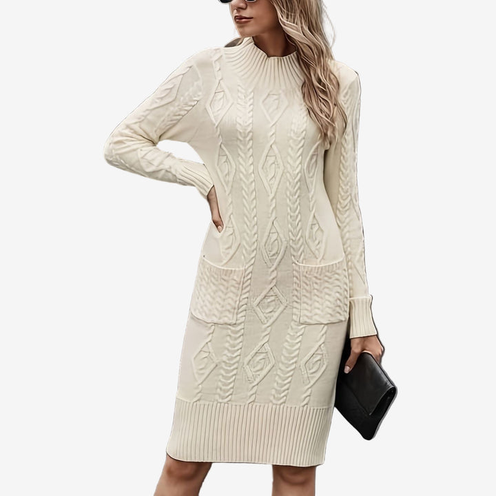 Amina™ | Robe-Pull Ajustée Torsadée