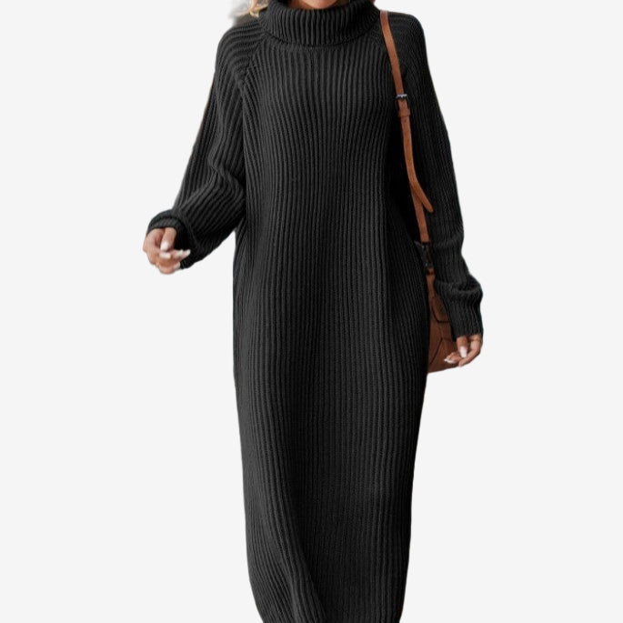 Alise™ | Robe-Pull Longue à Col Roulé