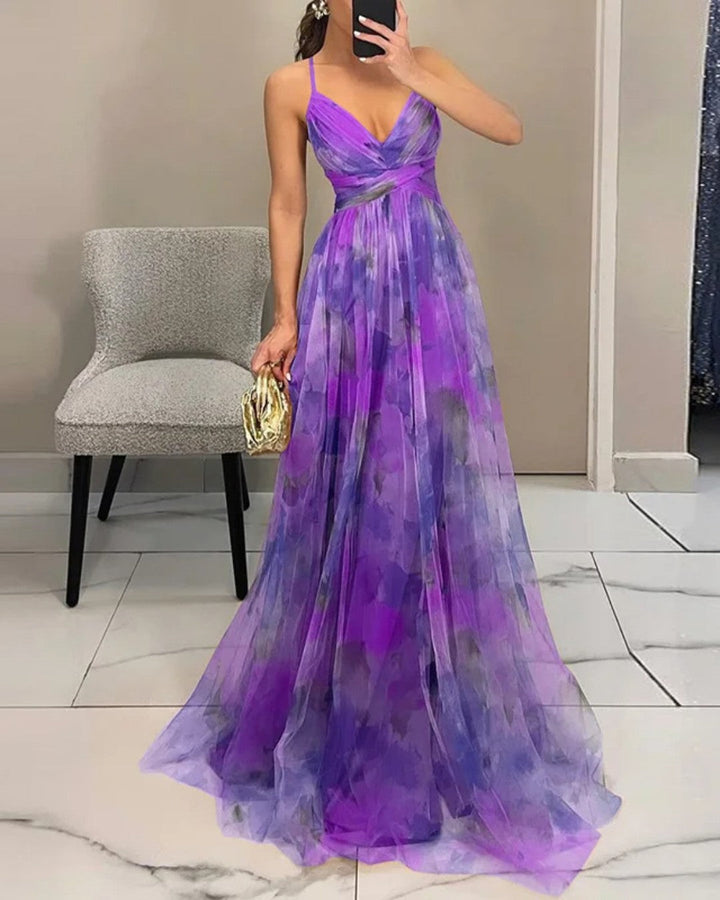 Noémie | Maxi Robe Florale Élégante