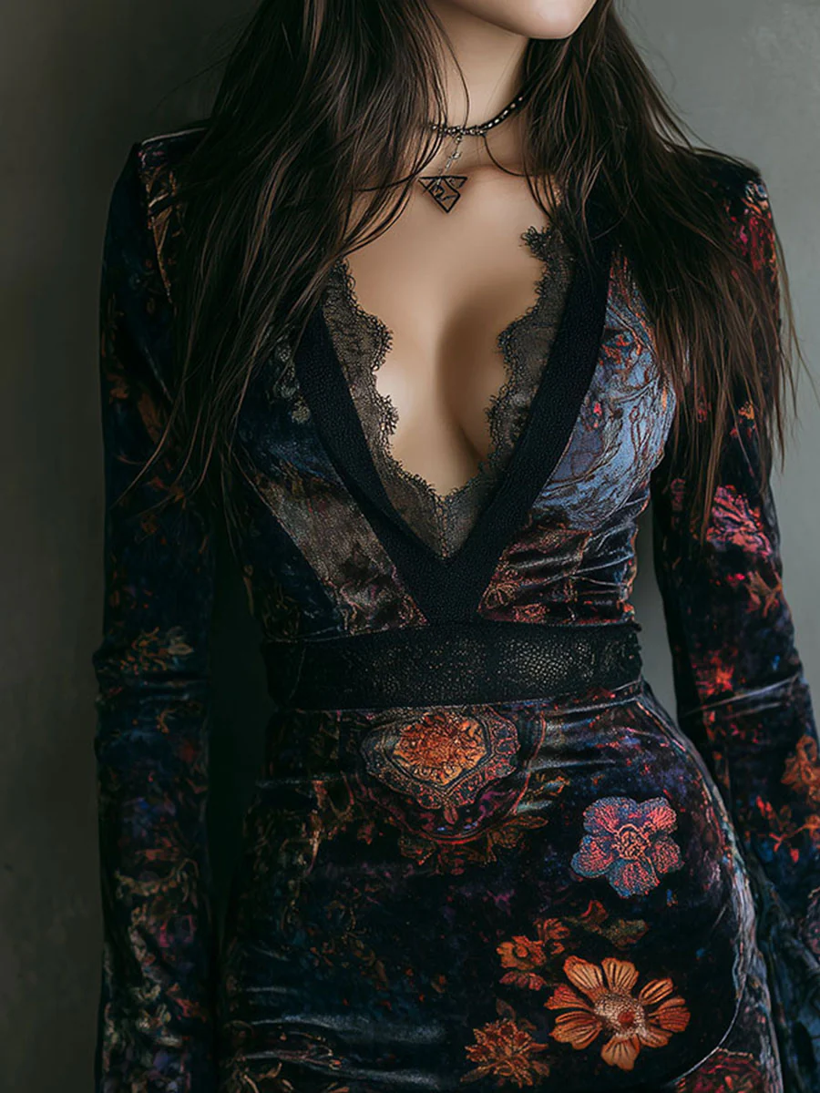 Lona™ | Robe Courte en Velours Élégante