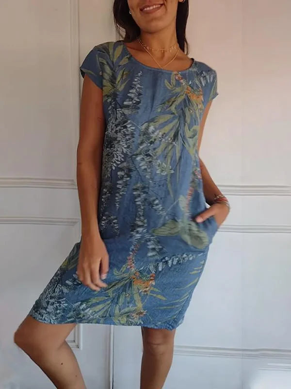 Nadine | Robe d'Été en Coton à Poches