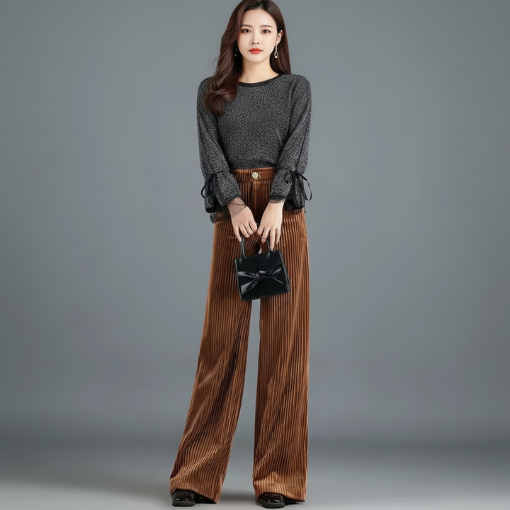 Lotus | Pantalon et velours tricoté taille haute pour femme