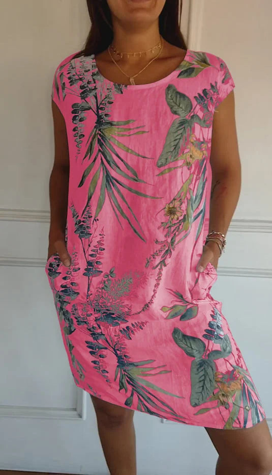Nadine | Robe d'Été en Coton à Poches