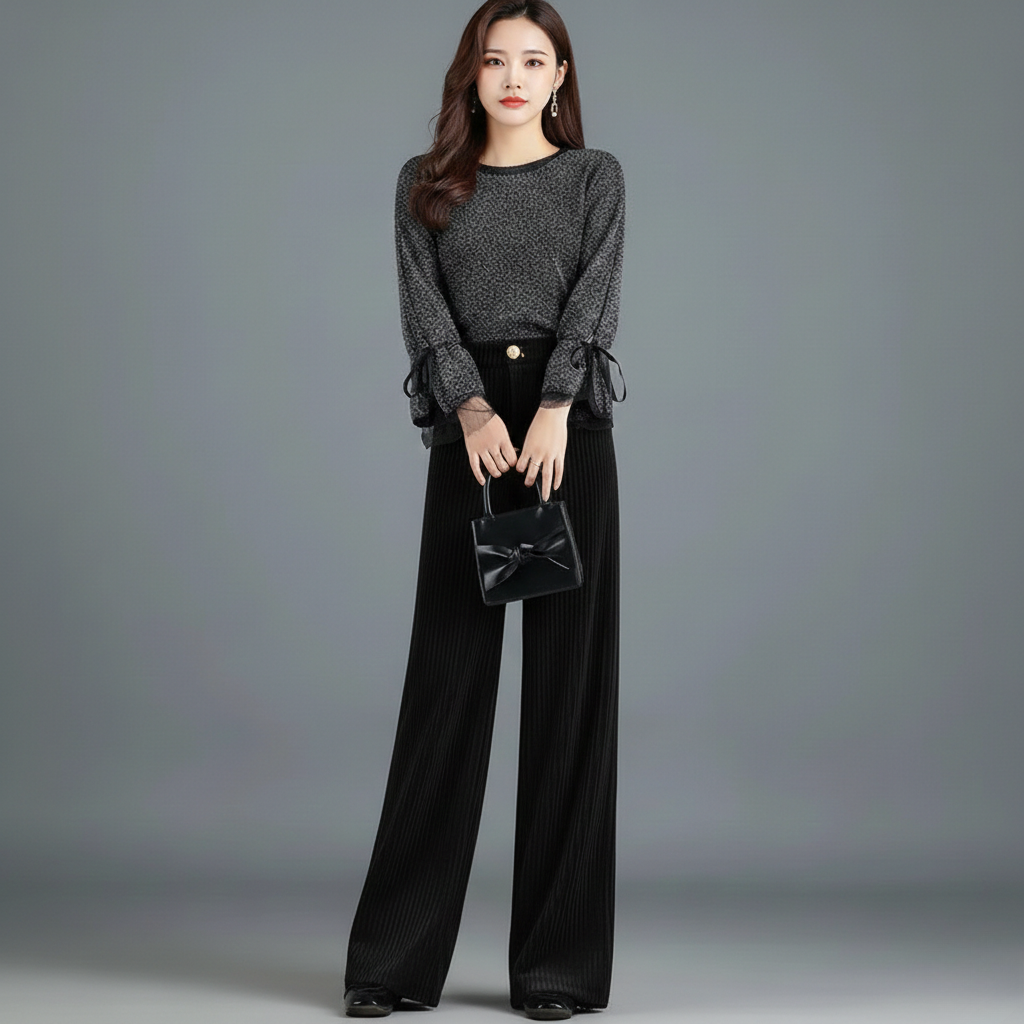 Lotus | Pantalon et velours tricoté taille haute pour femme