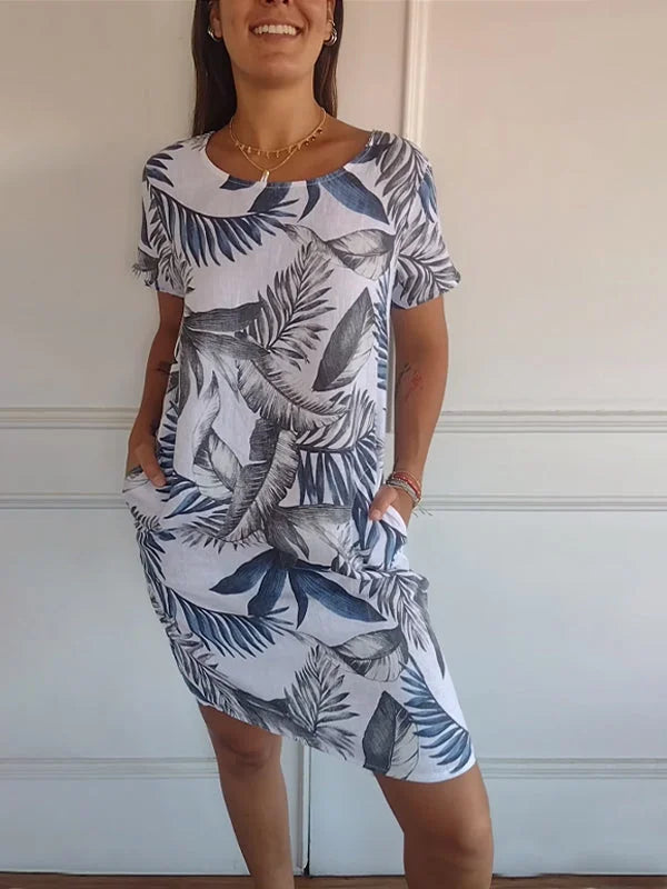 Nadine | Robe d'Été en Coton à Poches