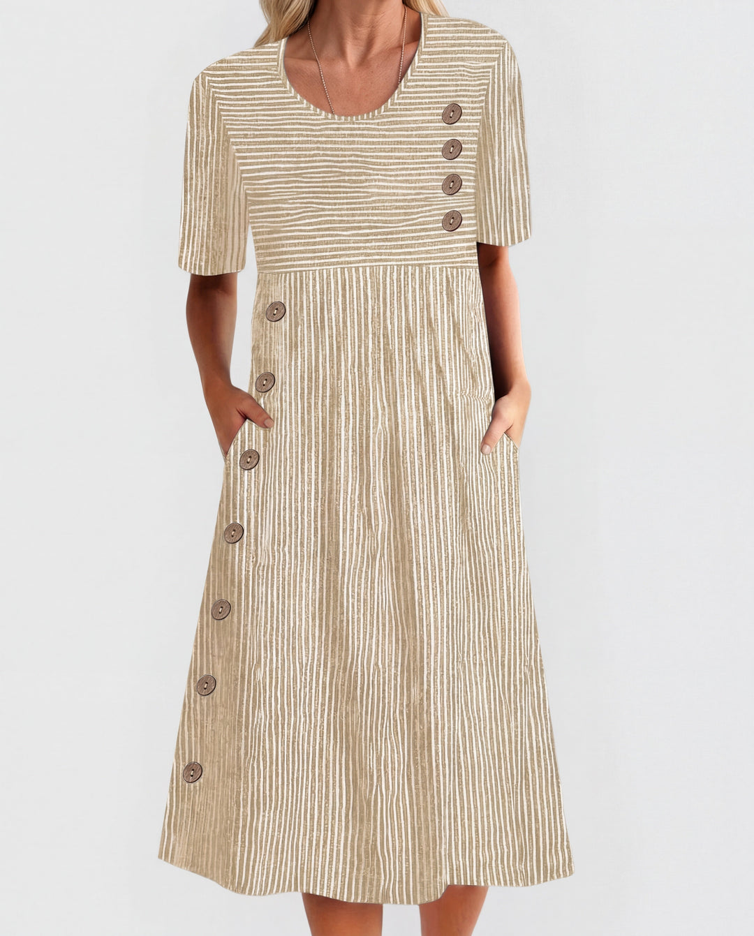 Josipa | Robe Midi Rayée