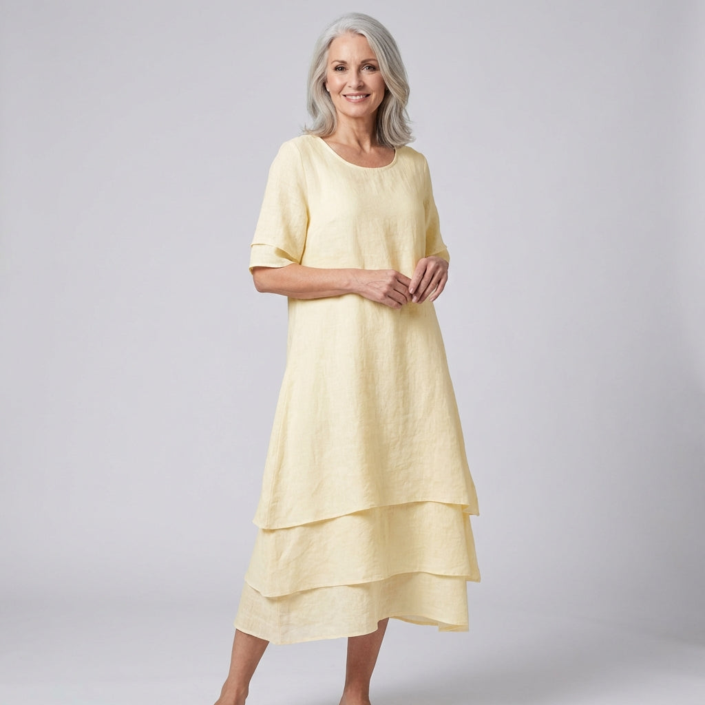 Jasmine|Robe Midi Élégante et Confortable