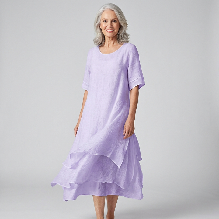 Jasmine|Robe Midi Élégante et Confortable