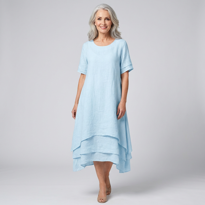 Jasmine|Robe Midi Élégante et Confortable